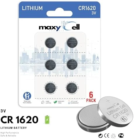 Maxycell 6 Adet  CR1620  Düğme Pil 3V  DL1620 ECR1620 ürün görseli 1