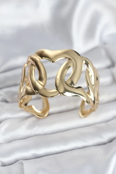 Pirinç Gold Renk Vintage Kadın Bileklik ürün görseli 1