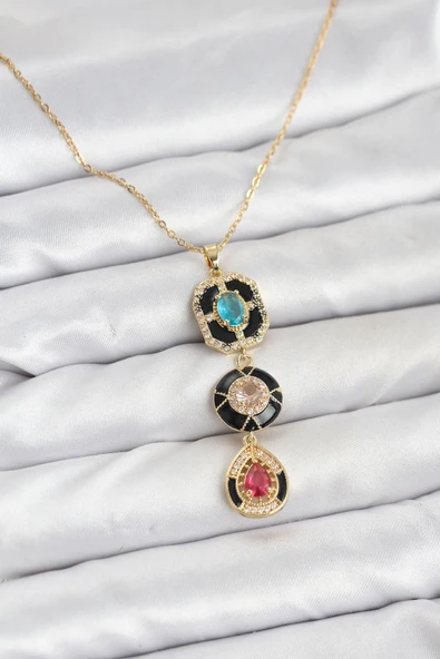 316L Çelik Vintage Model Kadın Kolye - Resim 2