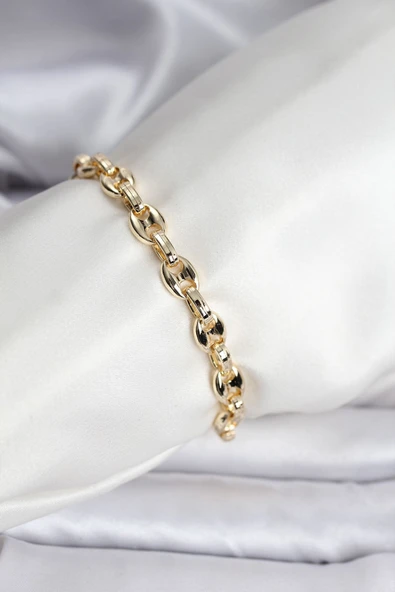 14K Gold Renk Kaplama Kahve Çekirdeği Model CM Kadın Bileklik ürün görseli 1