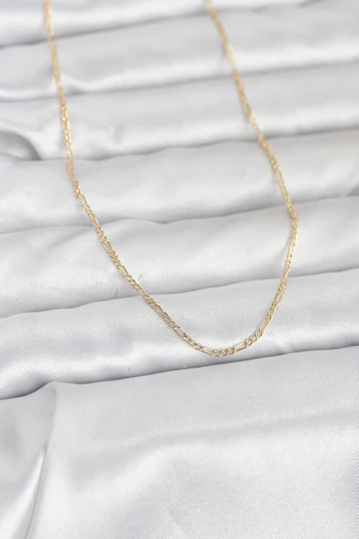 CM 14K Gold Renk 60 cm Zincirli Kadın Kolye ürün görseli 1