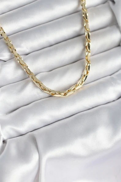 Pirinç Gold Renk 60 cm Zincir Kadın Kolye ürün görseli 1