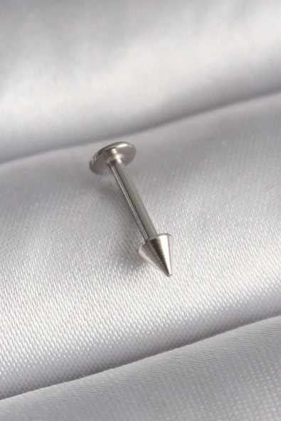 316L Çelik Gümüş Renk Çivi Model Piercing ürün görseli 1