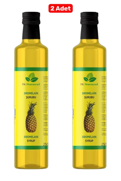 2 Adet Bromelain Ananas ve Koenzim Q10 İçeren Detox Şurubu 250 Ml ürün görseli 1