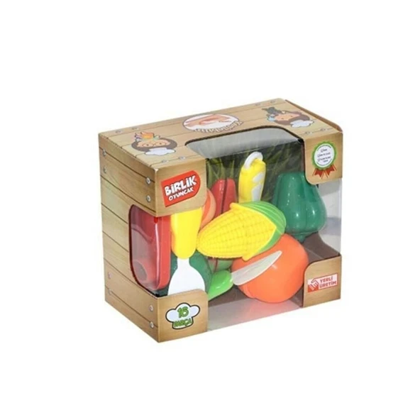 16 Parça Kesilebilen Meyve Sebze Oyun Seti ürün görseli 1