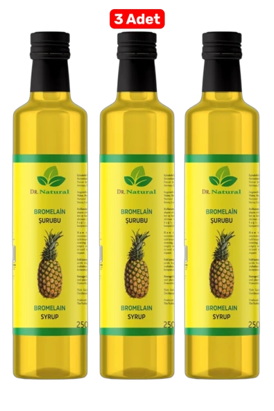 3 Adet Bromelain Ananas ve Koenzim Q10 İçeren Detox Şurubu 250 Ml ürün görseli 1
