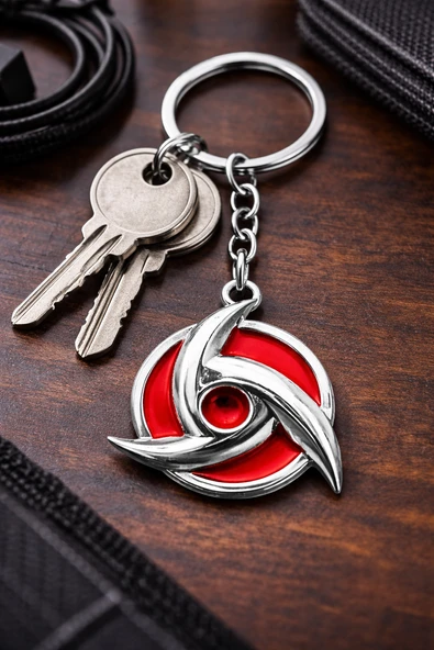 Anime Uchiha Itachi Sharingan Metal Anahtarlık I Unisex Hediye ürün görseli 1