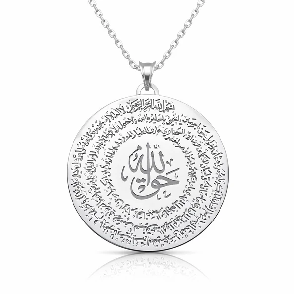 Gümüş El Hakkanî Mührü Bayan Kolye ürün görseli 1