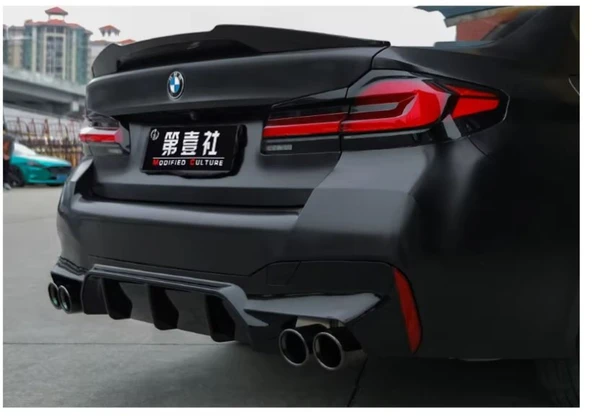Bmw 5 Serisi G30/38 M5 arka difüzör 2017-2023 Arası Uyumlu ürün görseli 1