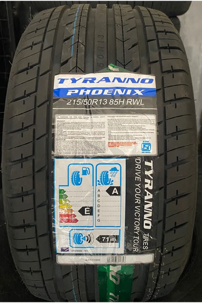Tyranno 215/50R13 85H RWL Beyaz Yazılı Phoenix (Yaz) (2024) ürün görseli 1