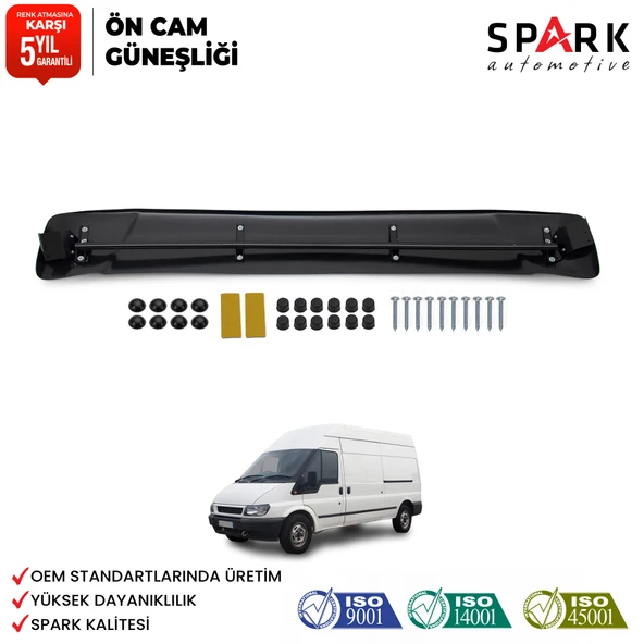 Ford Transit 2002-2006 Yıl Aralığı Uyumlu Ön Cam Güneşliği ürün görseli 1