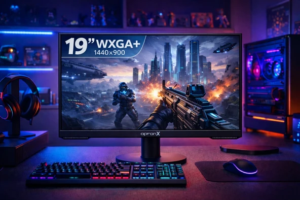 Apronx Apx-nw19 19" Led 900p Vga+hdmi Monitor ürün görseli 1