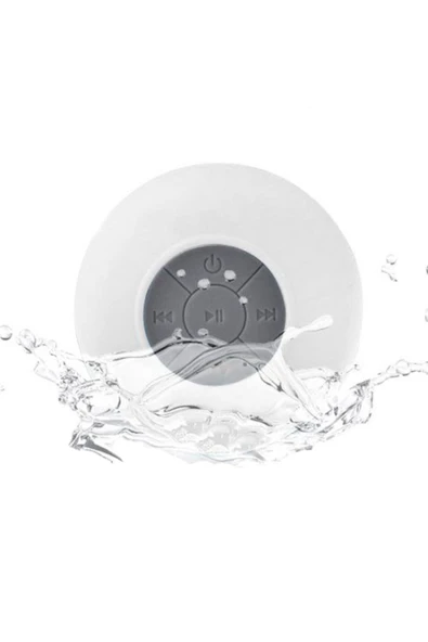 Diwu Su Geçirmez Mini Bluetooth Duş Hoparlörü (BEYAZ) Nanopro ürün görseli 1