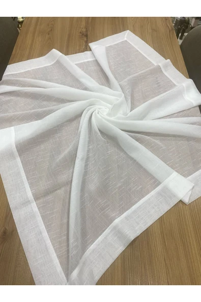 Taç 100 X 100 Taç Keten Masa Örtüsü - Resim 4