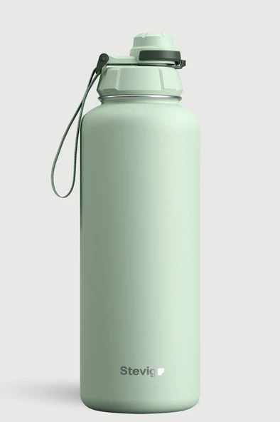 Stevig 1 Hand Leak-Proof Sızdırmaz Çelik Termos 1500 ML Smoke Green ST-256 ürün görseli 1