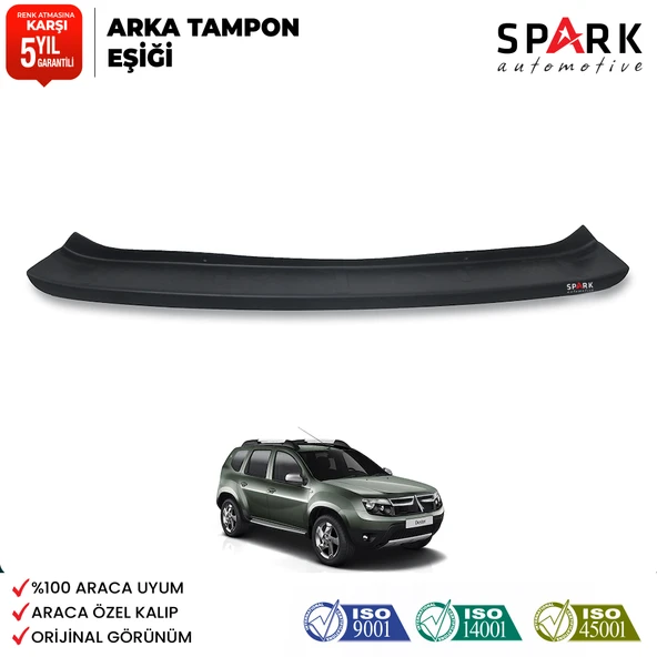 Dacia Duster 2010-2017 Yıl Aralığı Uyumlu Arka Tampon Eşiği Mat ürün görseli 1