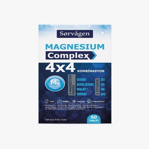 Sorvagen Sorvagen Magnesium Complex 4X4 Kombinasyon 60 Tablet ürün görseli 1