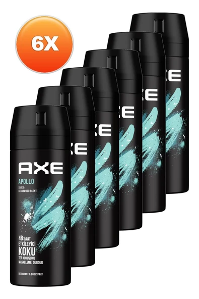 Axe Apollo Erkek Deodorant 150 ml 6'lı Set - Resim 2