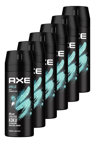 Axe Apollo Erkek Deodorant 150 ml 6'lı Set ürün görseli 1