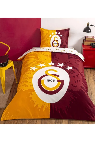 Taç 5 Yıldız Galatasaray Nevresim Takımı - Kırmızı ürün görseli 1