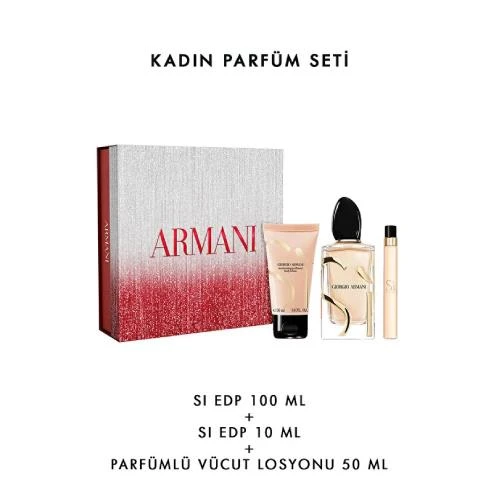 Giorgio Armani Si Edp 100 Ml Kadın Parfüm Set - Resim 4