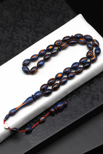 Usta İşçilikli Kafur Ağacı Tesbih 8 x 12 mm Arpa Kesim - T-1760 ürün görseli 1