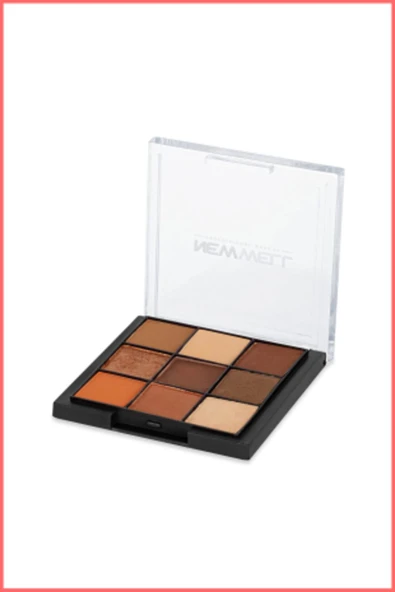 New Well Eyeshadow Palette 9 Colours No 01. - Resim 3