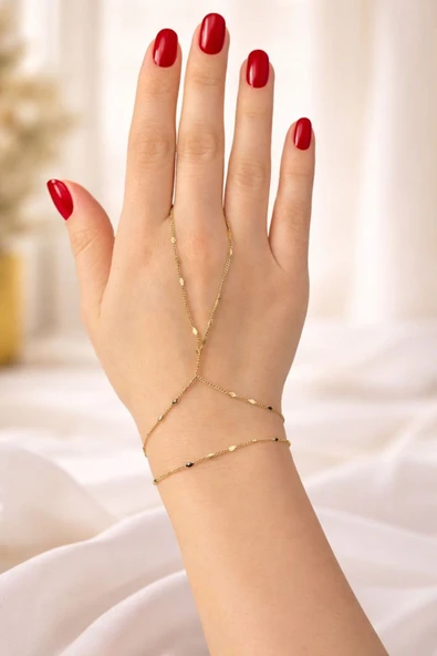 ASG SHOPPİNG ASG Jewelry Gold Minimal Şahmeran Bileklik ürün görseli 1
