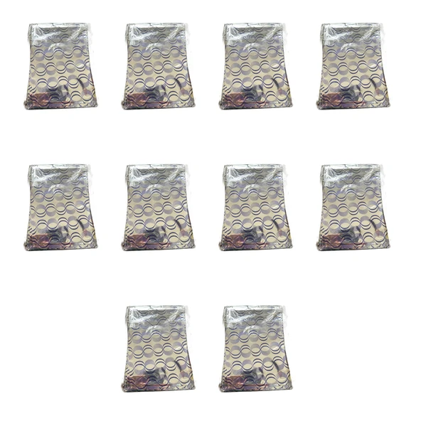 Omeyva Desenli Metalize Hediye Paketi Yapışkanlı Torba Poşet - 15x25 Cm. - 100 Adetlik 10 Paket ürün görseli 1