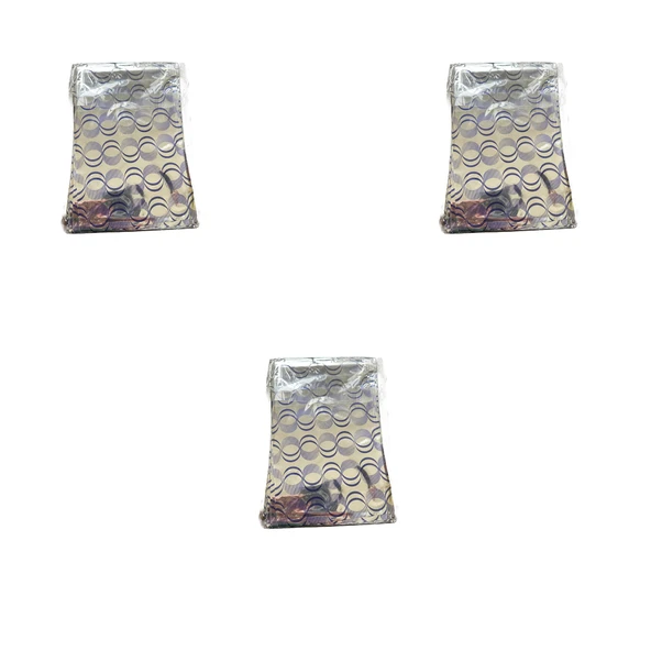 Omeyva Desenli Metalize Hediye Paketi Yapışkanlı Torba Poşet - 15x25 Cm. - 100 Adetlik 3 Paket ürün görseli 1