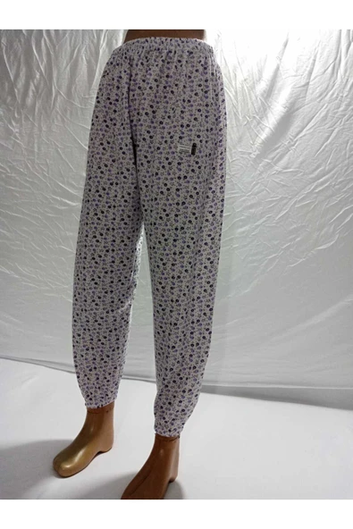 Uzun 3'lü Paket Anne Donu & Pazen & Çiçekli Lastik'li Pijama ürün görseli 1