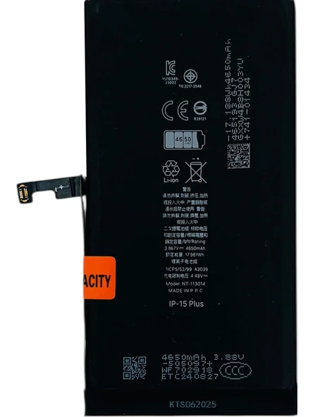 Apple iPhone 15 Plus Uyumlu 4850 Mah Batarya - Resim 2