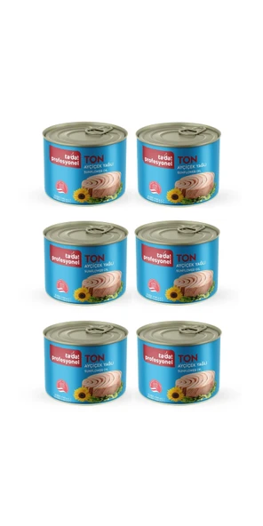 Tada Profesyonel Ayçiçek Yağlı Klasik Ton Balığı 1705 gram 6 lı Paket - Doğal Lezzet ürün görseli 1
