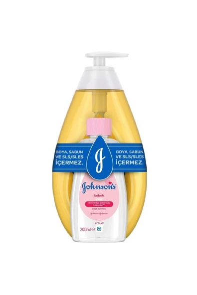 Johnson´s Baby JB Şampuan 750+200 ml. Bebek Yağı (4'lü) ürün görseli 1
