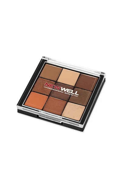 New Well Eyeshadow Palette 9 Colours No 01. - Resim 4