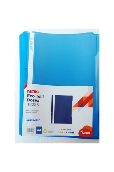 Noki Eco Telli Dosya Mavi 100lü - Resim 3