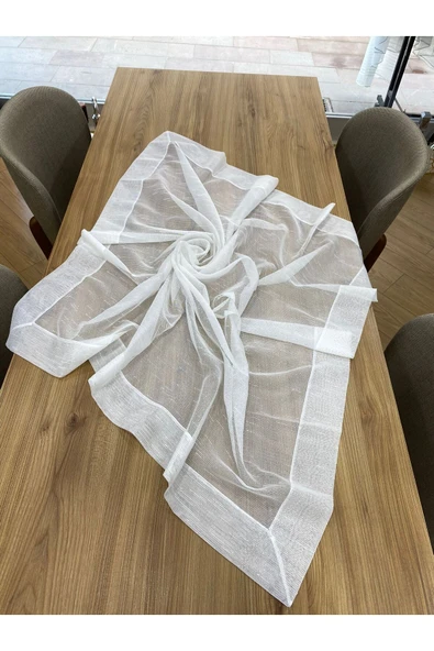 DEMİR TEKSTİL 100 X 100 Keten Masa Örtüsü ürün görseli 1