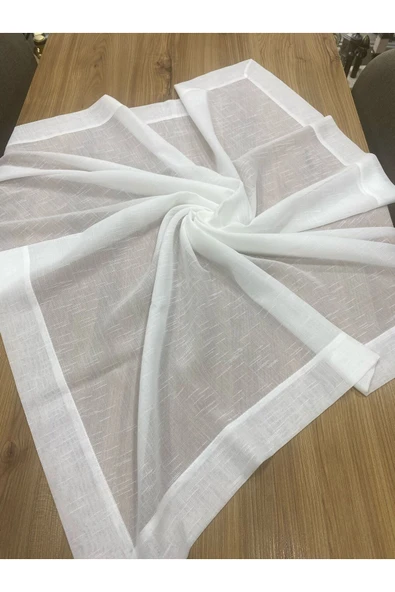 Taç 100 X 100 Taç Keten Masa Örtüsü - Resim 5