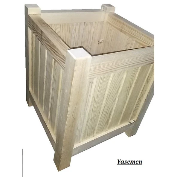 Ahşap Saksı; Yasemen 70X70x60 ürün görseli 1