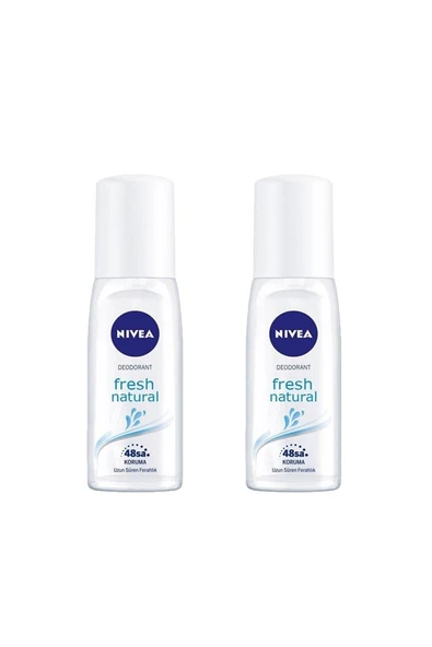 NIVEA Kadın Pump Sprey Deodorant Fresh Natural 48 Saat Deodorant Koruması 75ml 2'li Set ürün görseli 1