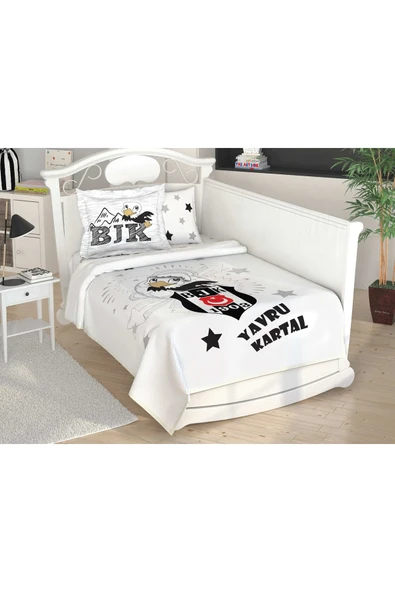 Taç Beşiktaş Yıldız Baby Pamuk Lisanslı Pike Takımı ürün görseli 1