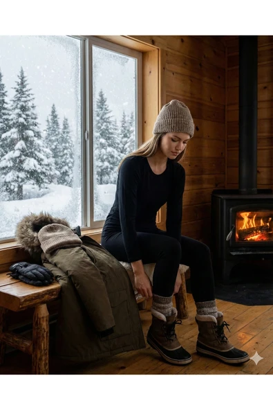 DERTEX Termal İçlik Takımı Unisex – Alt Üst Set | Askeri & Outdoor | Kışlık Pamuklu Termal ürün görseli 1