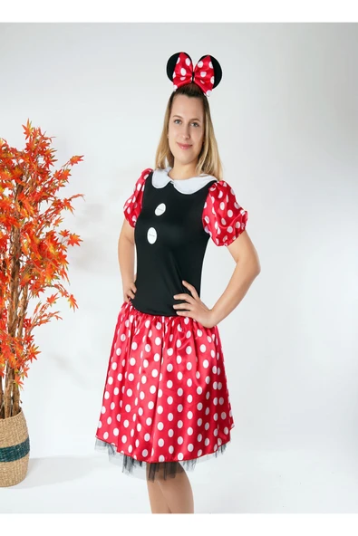 Beşik Kostüm Yetişkin Minnie Mouse Kostümü ürün görseli 1