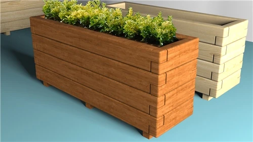 Ahşap Saksı ; Gardenya Lüx 125X30x45 ürün görseli 1