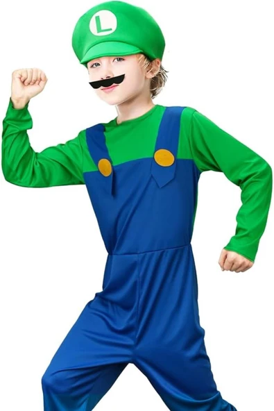 Beşik Kostüm Super Mario Luigi Çocuk/Bebek Kostümü ürün görseli 1