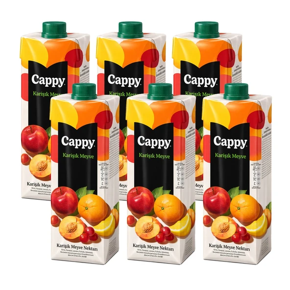 Cappy Karışık Meyve Suyu 1 lt x 6 Adet ürün görseli 1
