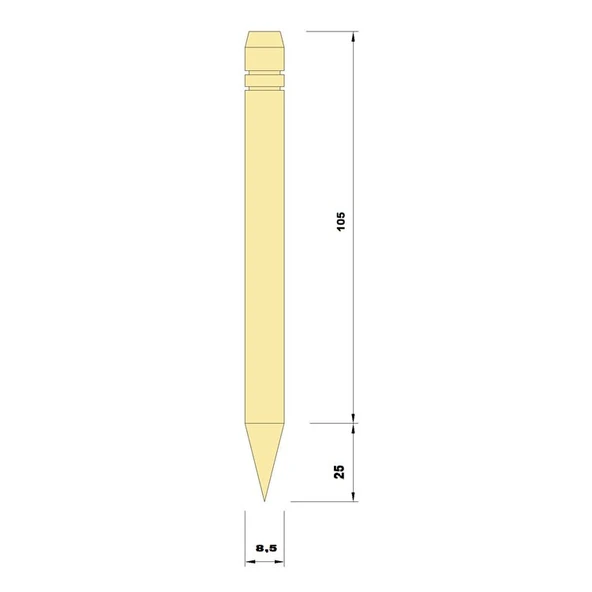 Ahşap Çit Direk (Sivri Kazık- 130 Cm) ürün görseli 1