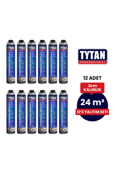 TYTAN Poliüretan Köpük Seti (12 adetx870 ml- 24 m2) ürün görseli 1