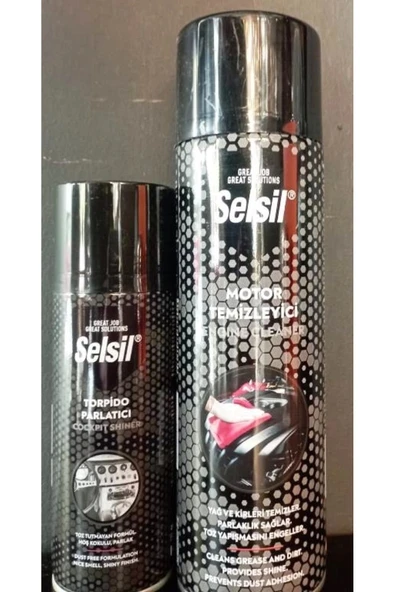 SELSİL MOTOR TEMİZLEYİCİ 500 ML VE TORPİDO PARLATICI 200 ML SET ürün görseli 1