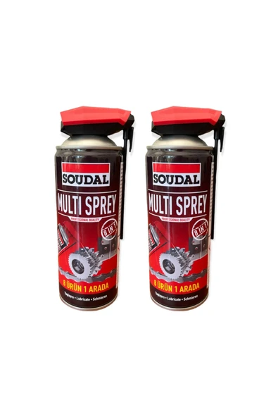 SOUDAL MULTI SPREY 400 ML 2 ADET  KİR PAS SÖKÜCÜ BAKIM SPREYİ KOBRA BAŞLIKLI ürün görseli 1